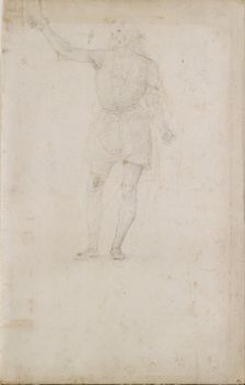 Study for a St John the Baptist. Verso: An Eye, late 15th-early 16th century. Artist: Perugino