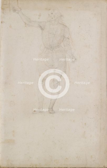 Study for a St John the Baptist. Verso: An Eye, late 15th-early 16th century. Artist: Perugino.