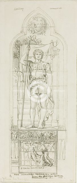 Study for a Stained Glass Window, c.1875. Creator: John La Farge.
