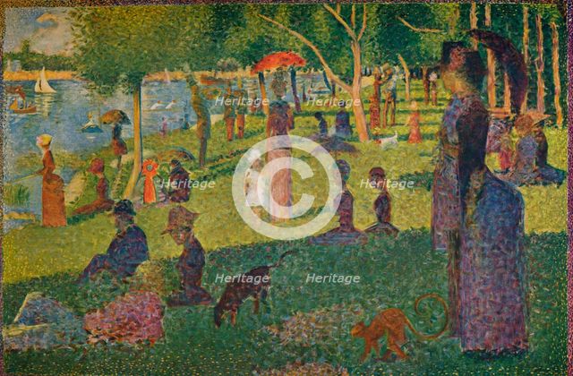 'Study for A Sunday on La Grande Jatte', 1884. Artist: Georges-Pierre Seurat.