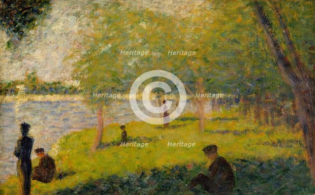 Study for "A Sunday on La Grande Jatte", 1884. Creator: Georges-Pierre Seurat.