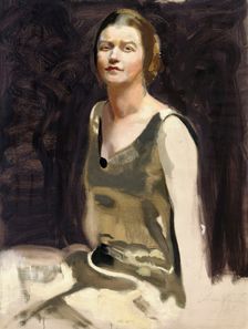Study for a Portrait of a Lady (Mrs. Edith von Bonsdorff), 1922. Creator: Antti Faven