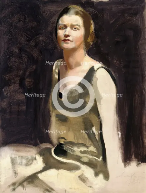 Study for a Portrait of a Lady (Mrs. Edith von Bonsdorff), 1922. Creator: Antti Faven.