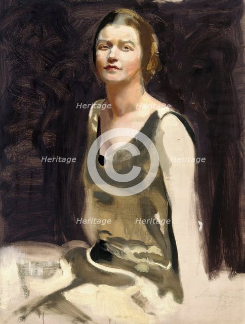 Study for a Portrait of a Lady (Mrs. Edith von Bonsdorff), 1922. Creator: Antti Faven.