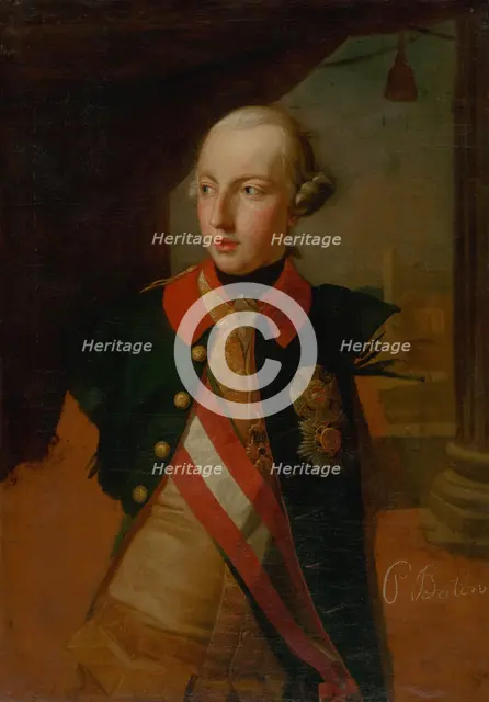 Study for a portrait of Emperor Joseph II, 1769. Creator: Pompeo Batoni.