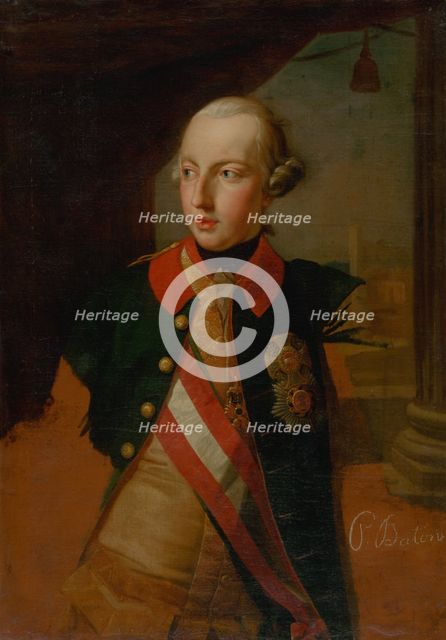 Study for a portrait of Emperor Joseph II, 1769. Creator: Pompeo Batoni.