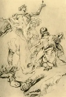 Study for a page in the Kaisersaal 1751-1752, (1928). Artist: Giovanni Battista Tiepolo