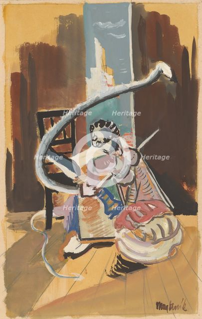 Study for a painting from a circus environment, around 1936. Creator: Cyprian Majernik.