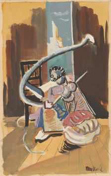 Study for a painting from a circus environment, around 1936. Creator: Cyprian Majernik