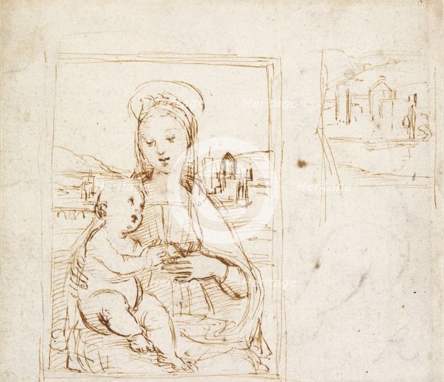 Study for a Picture of the Virgin and Child, c1500-1504. Artist: Raphael.