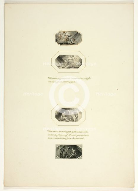 Study for a plate from Telemachus, c. 1797. Creator: Thomas Stothard.