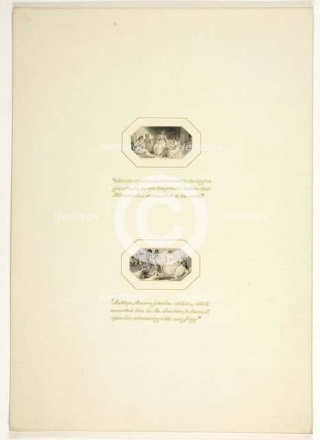 Study for a plate from Telemachus, c. 1797. Creator: Thomas Stothard.