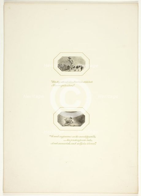 Study for a plate from The Task, c. 1800. Creator: Thomas Stothard.