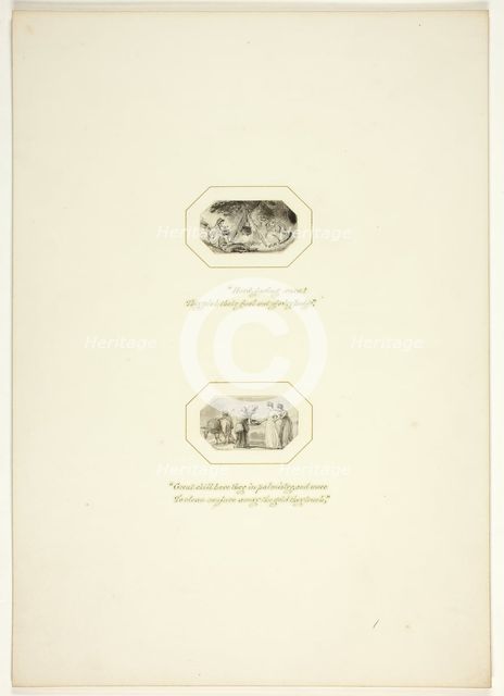 Study for a plate from The Task, c. 1800. Creator: Thomas Stothard.