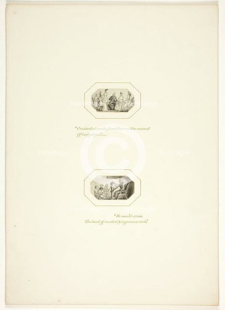 Study for a plate from The Task, c. 1800. Creator: Thomas Stothard.