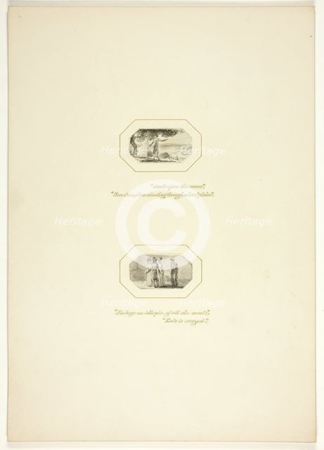 Study for a plate from The Task, c. 1800. Creator: Thomas Stothard.
