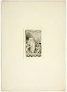 Study for a plate from The Task, c. 1800. Creator: Thomas Stothard