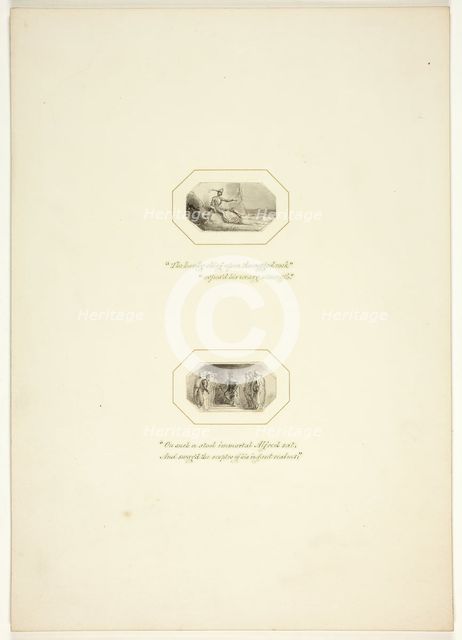 Study for a plate from The Task, c. 1800. Creator: Thomas Stothard.