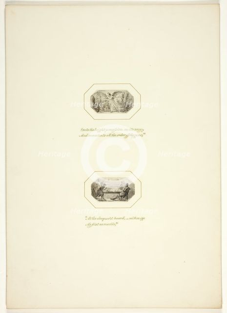 Study for a plate from The Task, c. 1800. Creator: Thomas Stothard.