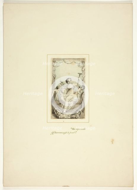 Study for a plate from The Task, c. 1800. Creator: Thomas Stothard.