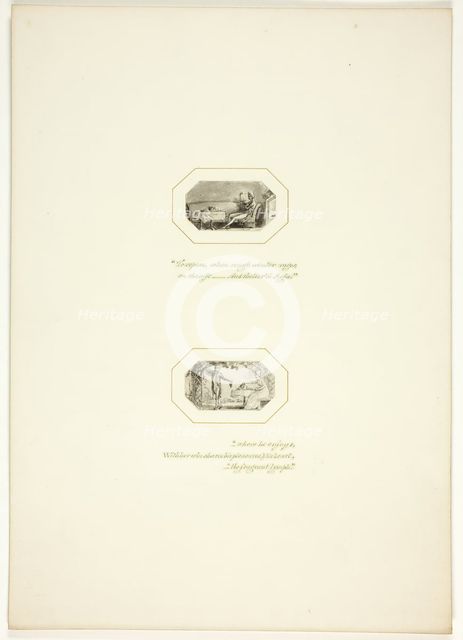 Study for a plate from The Task, c. 1800. Creator: Thomas Stothard.