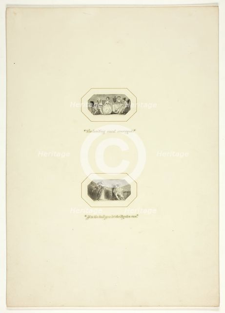 Study for a plate from The Triumphs of Temper, in the 1796 Royal Engagements Pocket Book, c. 1795. Creator: Thomas Stothard.