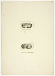 Study for a plate from The Triumphs of Temper, in the 1796 Royal Engagements Pocket Book, c. 1795. Creator: Thomas Stothard