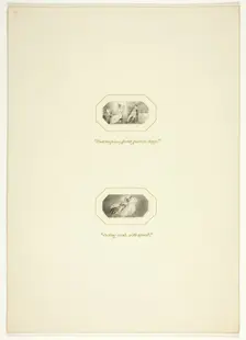 Study for a plate from The Triumphs of Temper, in the 1796 Royal Engagements Pocket Book, c. 1795. Creator: Thomas Stothard