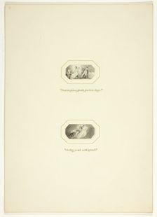 Study for a plate from The Triumphs of Temper, in the 1796 Royal Engagements Pocket Book, c. 1795. Creator: Thomas Stothard