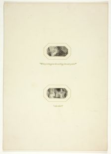 Study for a plate from The Triumphs of Temper, in the 1796 Royal Engagements Pocket Book, c. 1795. Creator: Thomas Stothard