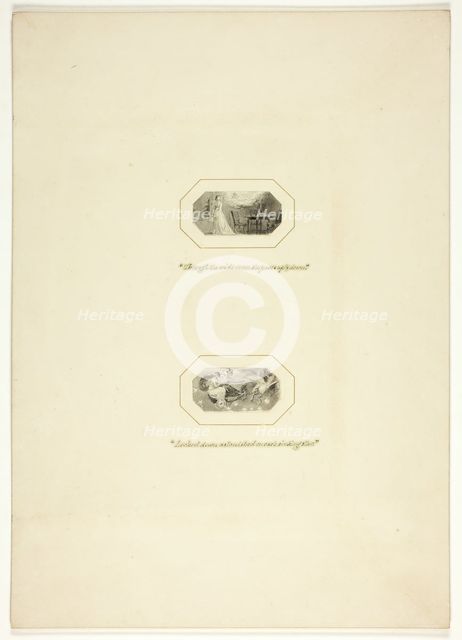 Study for a plate from The Triumphs of Temper, in the 1796 Royal Engagements Pocket Book, c. 1795. Creator: Thomas Stothard.