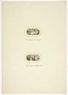 Study for a plate from The Triumphs of Temper, in the 1796 Royal Engagements Pocket Book, c. 1795. Creator: Thomas Stothard