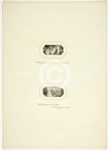 Study for a plate from The Triumphs of Temper, in the 1796 Royal Engagements Pocket Book, c. 1795. Creator: Thomas Stothard.