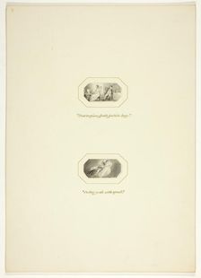 Study for a plate from The Triumphs of Temper, in the 1796 Royal Engagements Pocket Book, c. 1795. Creator: Thomas Stothard