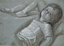 Study for a recumbent Figure of the Infant Christ, late 15th century. Creator: Giovanni Bellini