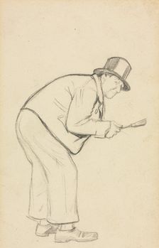Study for "A Woman Hater". Creator: Charles Samuel Keene (British, 1823-1891)
