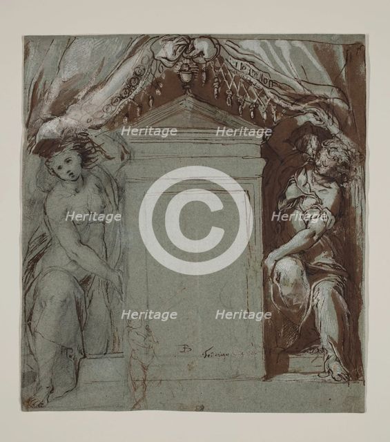 Study for a Wall Decoration, c1561. Creator: Federico Barocci.