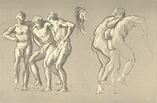 Study for a Vintage A Fac-Simile of Original Drawings by Sir Frederick Leighton, P.R.A. c1880-3 Creator: Frederic Leighton