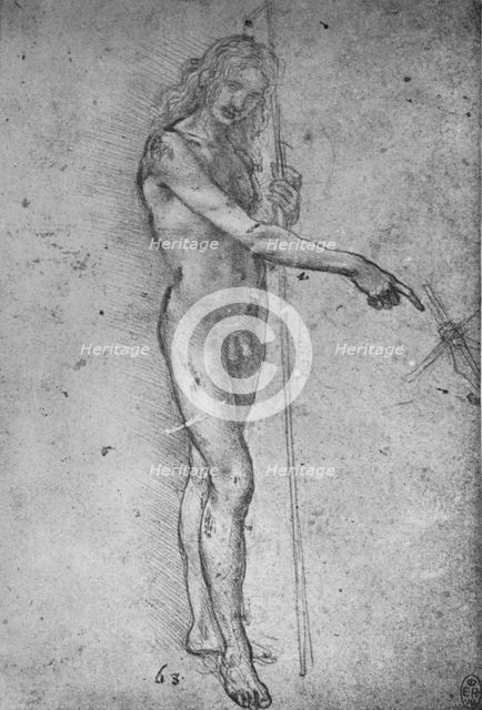 'Study for a Youthful St. John the Baptist', c1480 (1945). Artist: Leonardo da Vinci.