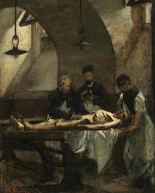 Study for "Autopsy at the Hôtel-Dieu", 1876. Creator: Henri Gervex