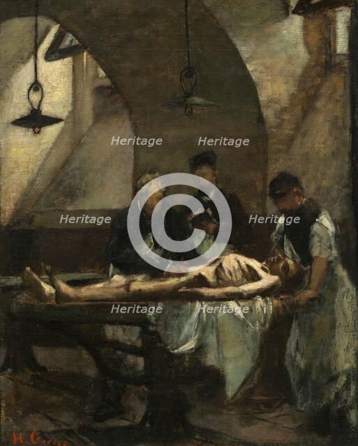 Study for "Autopsy at the Hôtel-Dieu", 1876. Creator: Henri Gervex.