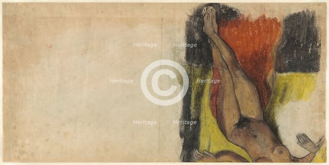 Study for Aita tamari vahine Judith te parari [verso], c. 1894. Creator: Paul Gauguin.