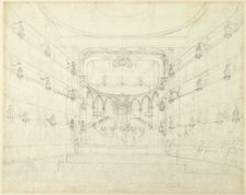 Study for An Oratorio-Covent Garden Theater, from Microcosm of London, c. 1808. Creator: Augustus Charles Pugin