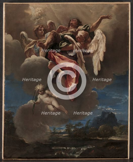 Study for "An Apotheosis of a Saint" (for San Bernardino dei Morti, Milan), c. 1695. Creator: Sebastiano Ricci (Italian, 1659-1734).