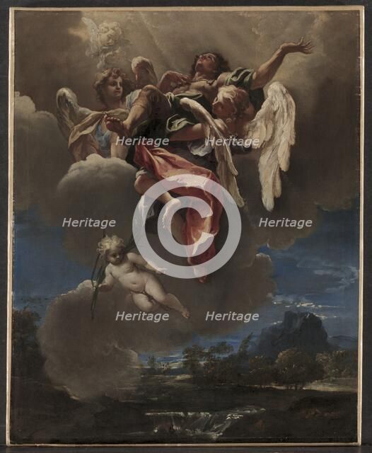 Study for "An Apotheosis of a Saint" (for San Bernardino dei Morti, Milan), c. 1695. Creator: Sebastiano Ricci (Italian, 1659-1734).