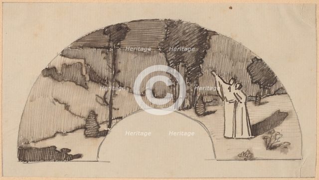 Study for an Archway, 1890/1897. Creator: Charles Sprague Pearce.