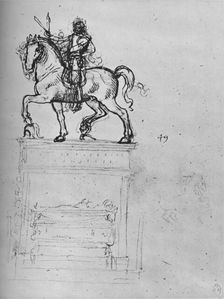Study for an Equestrian Monument c1480 (1945). Artist: Leonardo da Vinci