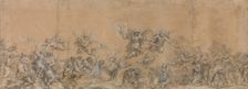 Study for Angels Sealing the Foreheads of the Children of Israel in Saint Peter's Basilica, 1652. Creator: Pietro da Cortona
