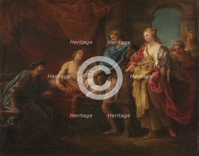 Study for "Antiochus and Stratonice", c. 1746. Creator: Pompeo Batoni (Italian, 1708-1787).