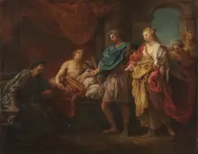 Study for "Antiochus and Stratonice", c. 1746. Creator: Pompeo Batoni (Italian, 1708-1787)